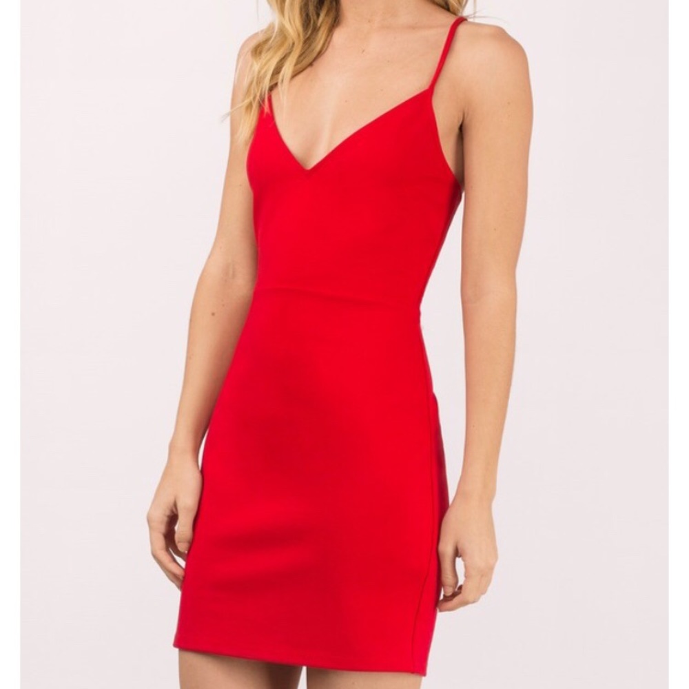 Tobi Lace-up Bodycon Dress